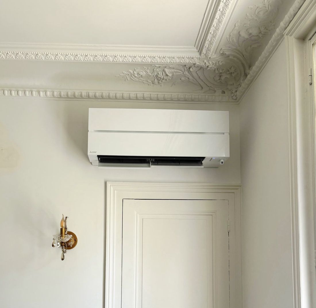 Climatiseur mural Mitsubishi Electric installé par KLIMA TECH
