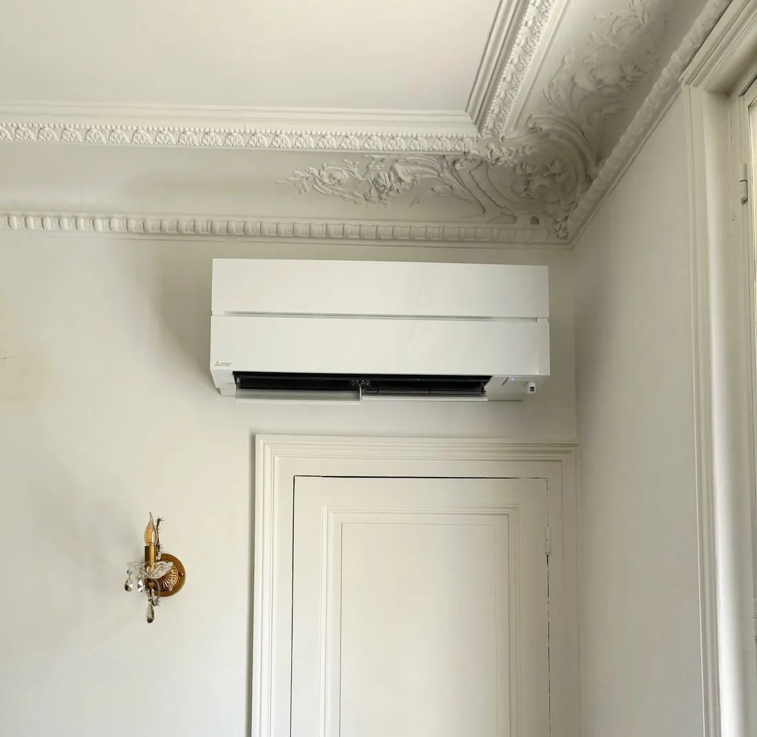 Climatiseur mural Mitsubishi Electric installé par KLIMA TECH