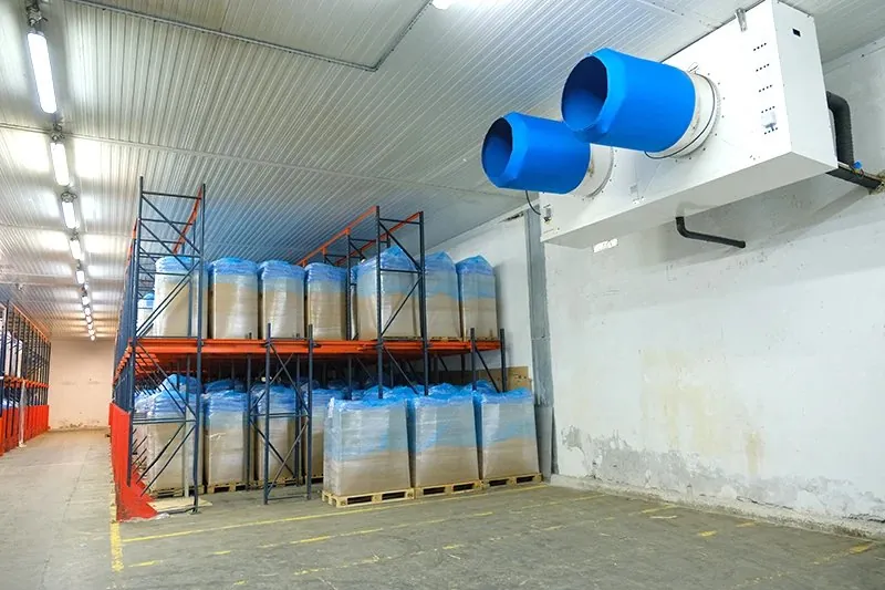 Chambre froide positive d'entrepôt équipée par KLIMA TECH